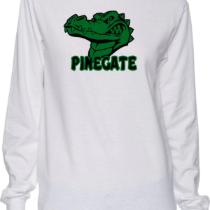 Long Sleeve White Full Chest Logo 1